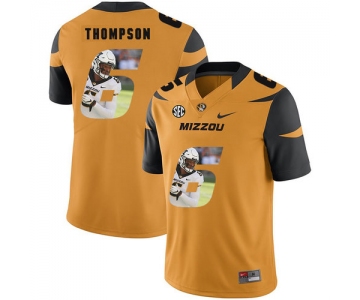 Missouri Tigers 6 Khmari Thompson Gold Nike Fashion College Football Jersey