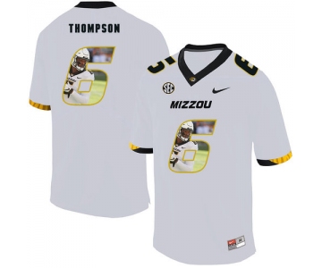 Missouri Tigers 6 Khmari Thompson White Nike Fashion College Football Jersey