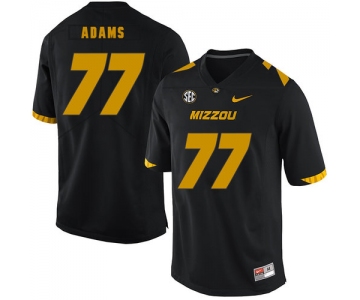 Missouri Tigers 77 Paul Adams Black Nike College Football Jersey