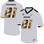 Missouri Tigers 81 Albert Okwuegbunam White Nike Fashion College Football Jersey