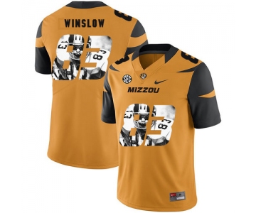 Missouri Tigers 83 Kellen Winslow Gold Nike Fashion College Football Jersey