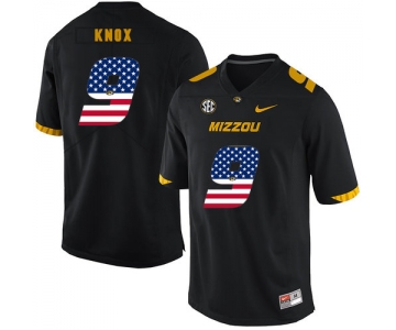 Missouri Tigers 9 Jalen Knox Black USA Flag Nike College Football Jersey