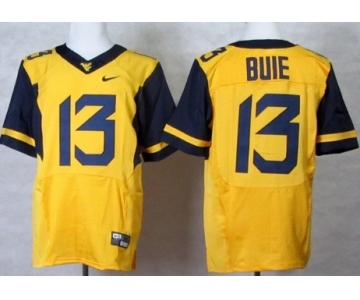 West Virginia Mountaineers #13 Andrew Buie 2013 Yellow Elite Jersey