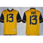 West Virginia Mountaineers #13 Andrew Buie 2013 Yellow Limited Jersey