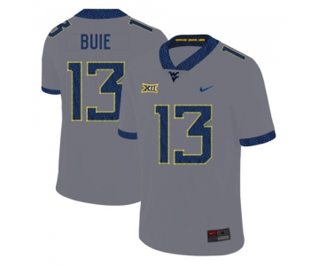 West Virginia Mountaineers 13 Andrew Buie Gray College Football Jersey