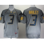 West Virginia Mountaineers #3 Stedman Bailey Gray Jersey