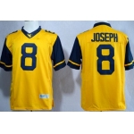 West Virginia Mountaineers #8 Karl Joseph 2013 Yellow Limited Jersey