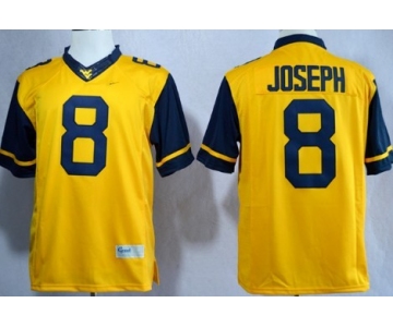 West Virginia Mountaineers #8 Karl Joseph 2013 Yellow Limited Jersey