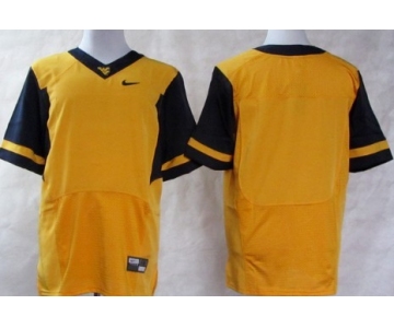 West Virginia Mountaineers Blank 2013 Yellow Elite Jersey