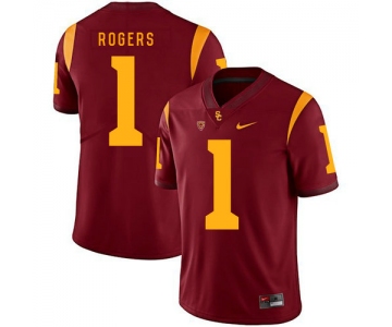 USC Trojans 1 Darreus Rogers Red College Football Jersey