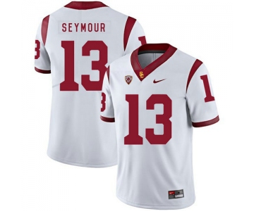 USC Trojans 13 Kevon Seymour White College Football Jersey