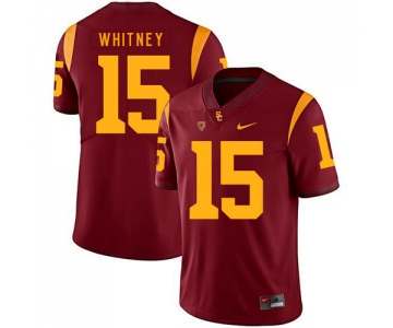 USC Trojans 15 Isaac Whitney Red College Football Jersey