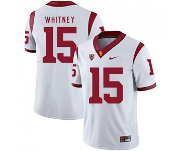USC Trojans 15 Isaac Whitney White College Football Jersey