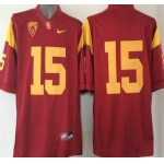 USC Trojans #15 Red 2015 College Football Nike Limited Jersey