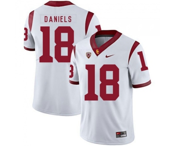 USC Trojans 18 JT Daniels White College Football Jersey