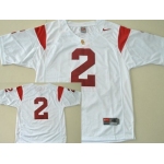 USC Trojans #2 Robert Woods White Jersey