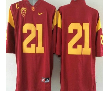 USC Trojans #21 Su'a Cravens Red 2015 College Football Nike Limited Jersey