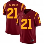 USC Trojans 21 Tyler Vaughns II Red College Football Jersey