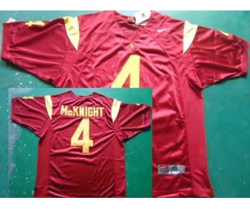 USC Trojans #4 McKnight Red Jersey