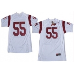 USC Trojans #55 Junior Seau White Jersey