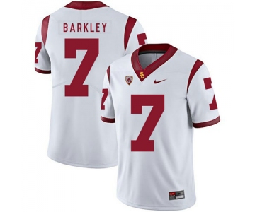 USC Trojans 7 Matt Barkley White College Football Jersey