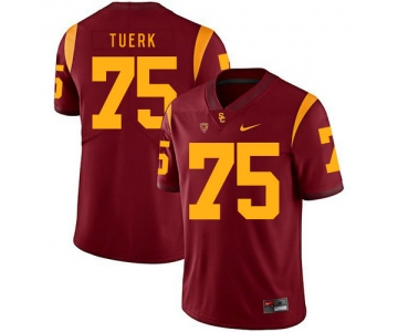 USC Trojans 75 Max Tuerk Red College Football Jersey