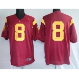 USC Trojans #8 Red Jersey