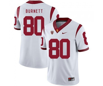 USC Trojans 80 Deontay Burnett White College Football Jersey