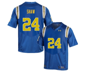 Men #24 Jay Shaw UCLA Bruins Under Armour College Football Blue Jerseys