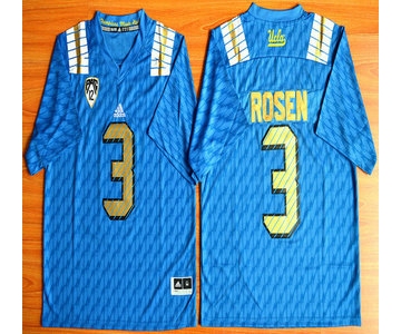 UCLA Bruins #3 Josh Rosen Blue 2015 College Football Jersey