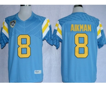 UCLA Bruins #8 Troy Aikman Light Blue Jersey