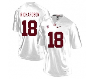 Stanford Cardinal 18 Jack Richardson White College Football Jersey