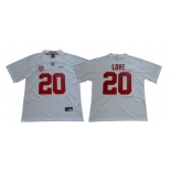 Stanford Cardinal 20 Bryce Love White Nike College Football Jersey