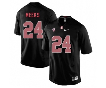 Stanford Cardinal 24 Quenton Meeks Blackout College Football Jersey