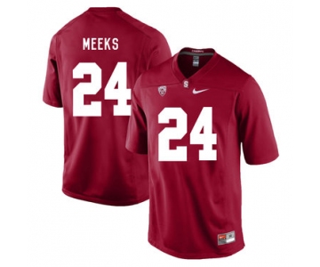 Stanford Cardinal 24 Quenton Meeks Cardinal College Football Jersey