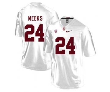 Stanford Cardinal 24 Quenton Meeks White College Football Jersey