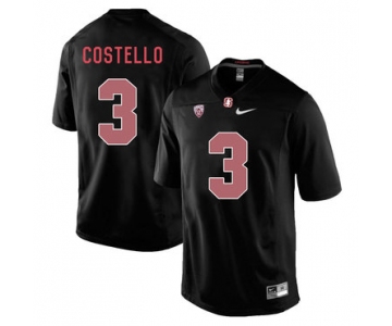 Stanford Cardinal 3 K.J. Costello Blackout College Football Jersey