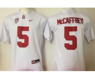 Stanford Cardinal 5 Christian McCaffrey White College Football Jersey