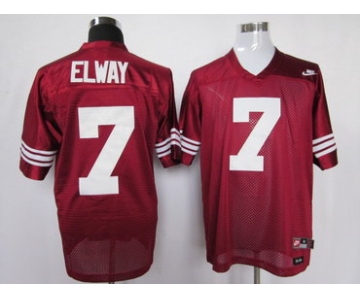 Stanford Cardinals 7 Elway Red Jerseys