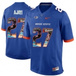 Boise State Broncos 27 Jay Ajayi Blue With Portrait Print College Football Jersey