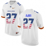 Boise State Broncos 27 Jay Ajayi White USA Flag College Football Jersey