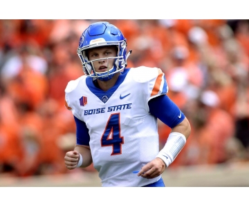 Men's Boise State Broncos #4 Brett Rypien Nike White College Football Jersey