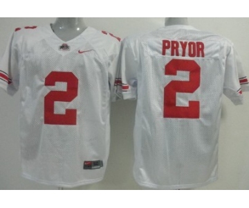 Alabama Crimson Tide #2 Pryor White Jersey