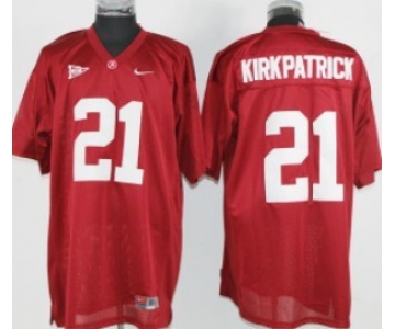 Alabama Crimson Tide #21 Kirkpatrick Red Jersey