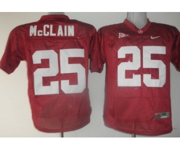 Alabama Crimson Tide #25 McClain Red Jersey