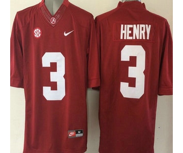 Alabama Crimson Tide #3 Henry Red 2015 College Football Nike Limited Jersey