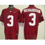 Alabama Crimson Tide #3 Richardson Red Jersey