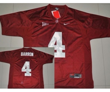 Alabama Crimson Tide #4 Mark Barron Red Jersey