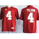 Alabama Crimson Tide #4 T.J Yeldon 2014 Red Limited Jersey