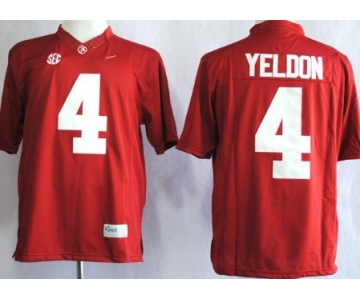 Alabama Crimson Tide #4 T.J Yeldon 2014 Red Limited Jersey